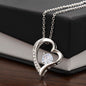 To Our Beautiful Mommy- Heart Necklace (Twins)