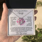 Everlasting Devotion: To My Beautiful Wife Breast Cancer Awareness Forever Love Necklace