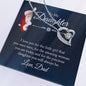 To My Daughter Forever Love Necklace