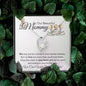 To Our Beautiful Mommy-Heart Necklace (Quadruplets)