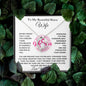 Everlasting Devotion: To My Beautiful Wife Breast Cancer Awareness Forever Love Necklace
