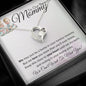 To Our Beautiful Mommy- Heart Necklace (Twins)