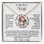 Everlasting Hope: Breast Cancer Awareness Forever Love Necklace (Wife)