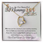 To Our Beautiful Mommy-Heart Necklace (Quadruplets)