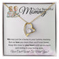 To Our Beautiful Mommy- Heart Necklace (Twins)
