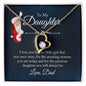 To My Daughter Forever Love Necklace