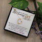 To Our Beautiful Mommy-Heart Necklace (Quadruplets)