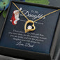 To My Daughter Forever Love Necklace