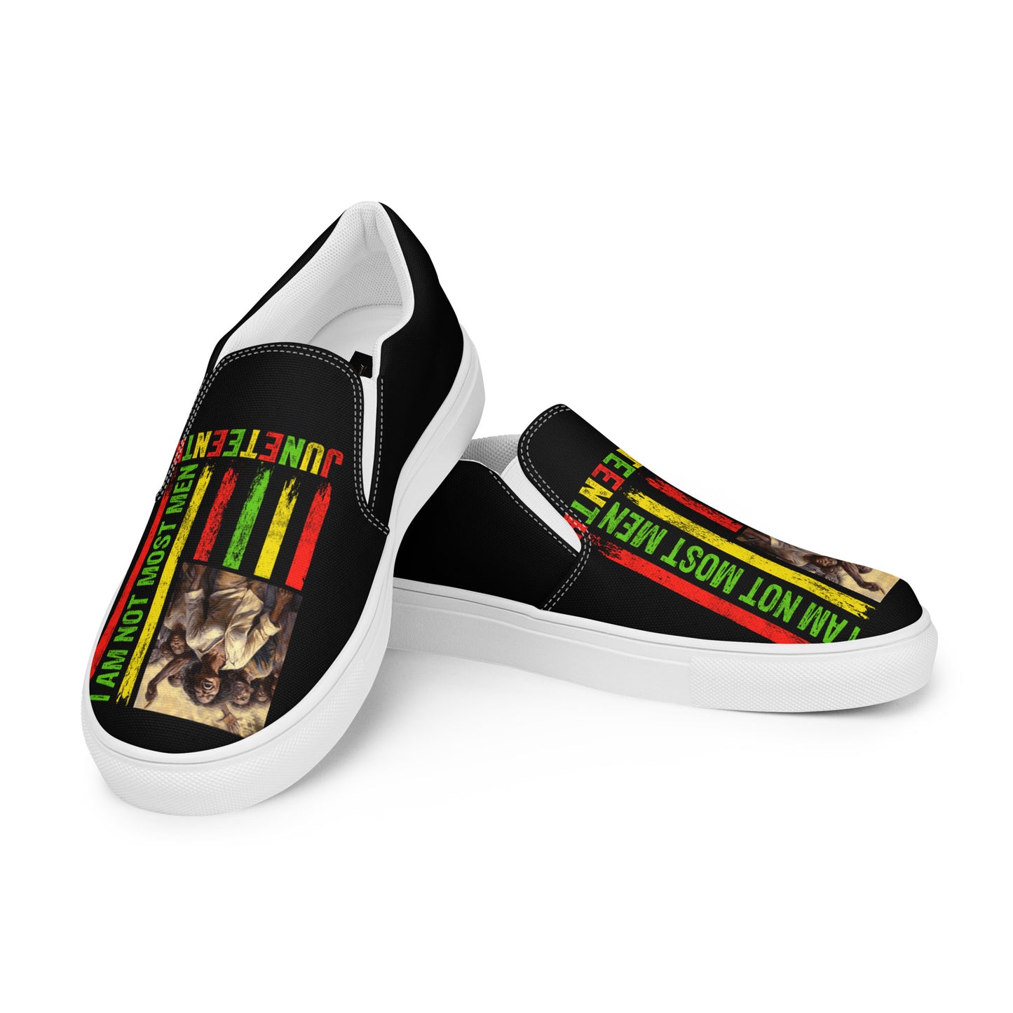 Men’s slip-on canvas shoes (Juneteenth 19)