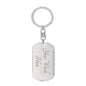 Proud Pet Parent Graphic Dog Tag Keychain