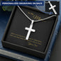 To My Mom Personalized Cross Necklace