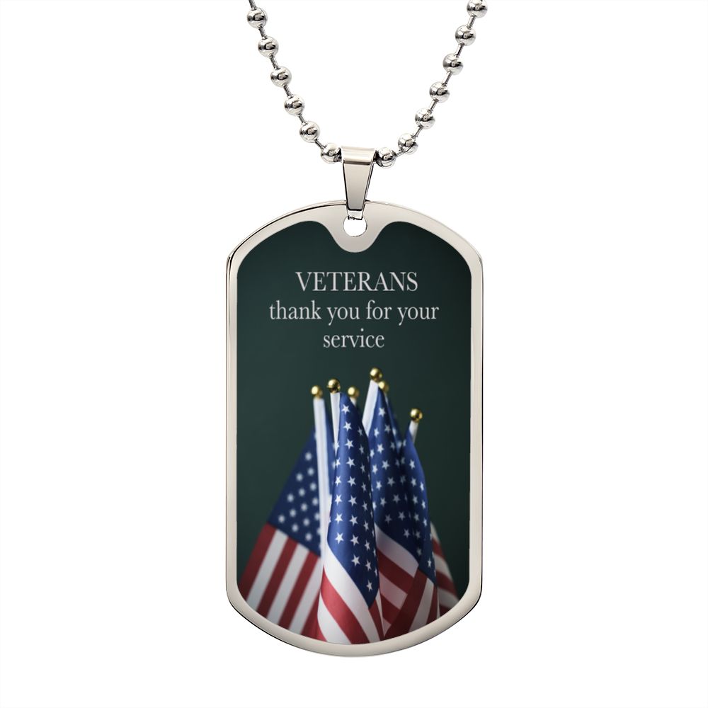 Veterans Thank You For Your Service Personalized in the U.S.A