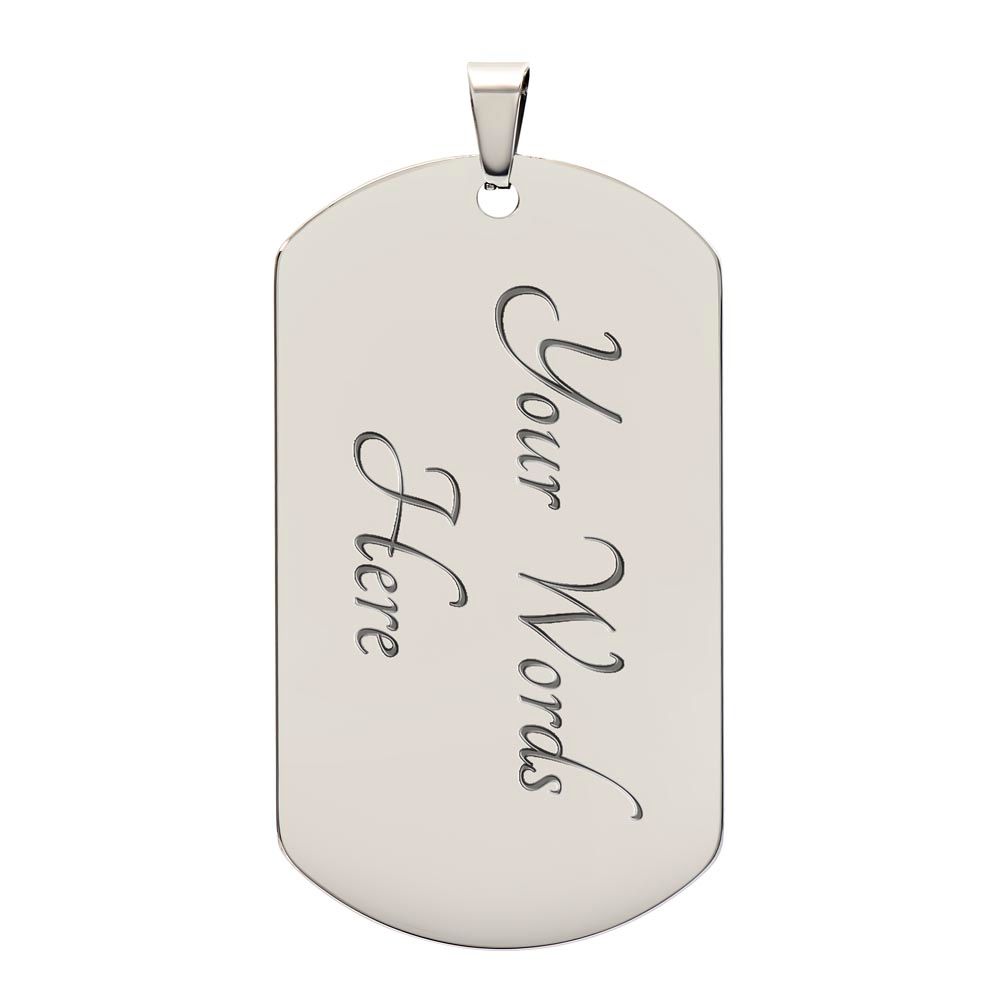 Proud Mom Of A Freakin' Awesome Soldier Dog Tag