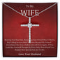 To My Wife Cross Necklace