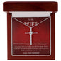 To My Wife Cross Necklace