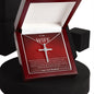 To My Wife Cross Necklace