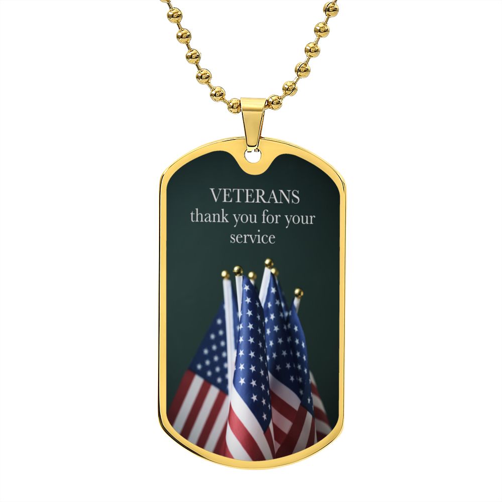 Veterans Thank You For Your Service Personalized in the U.S.A