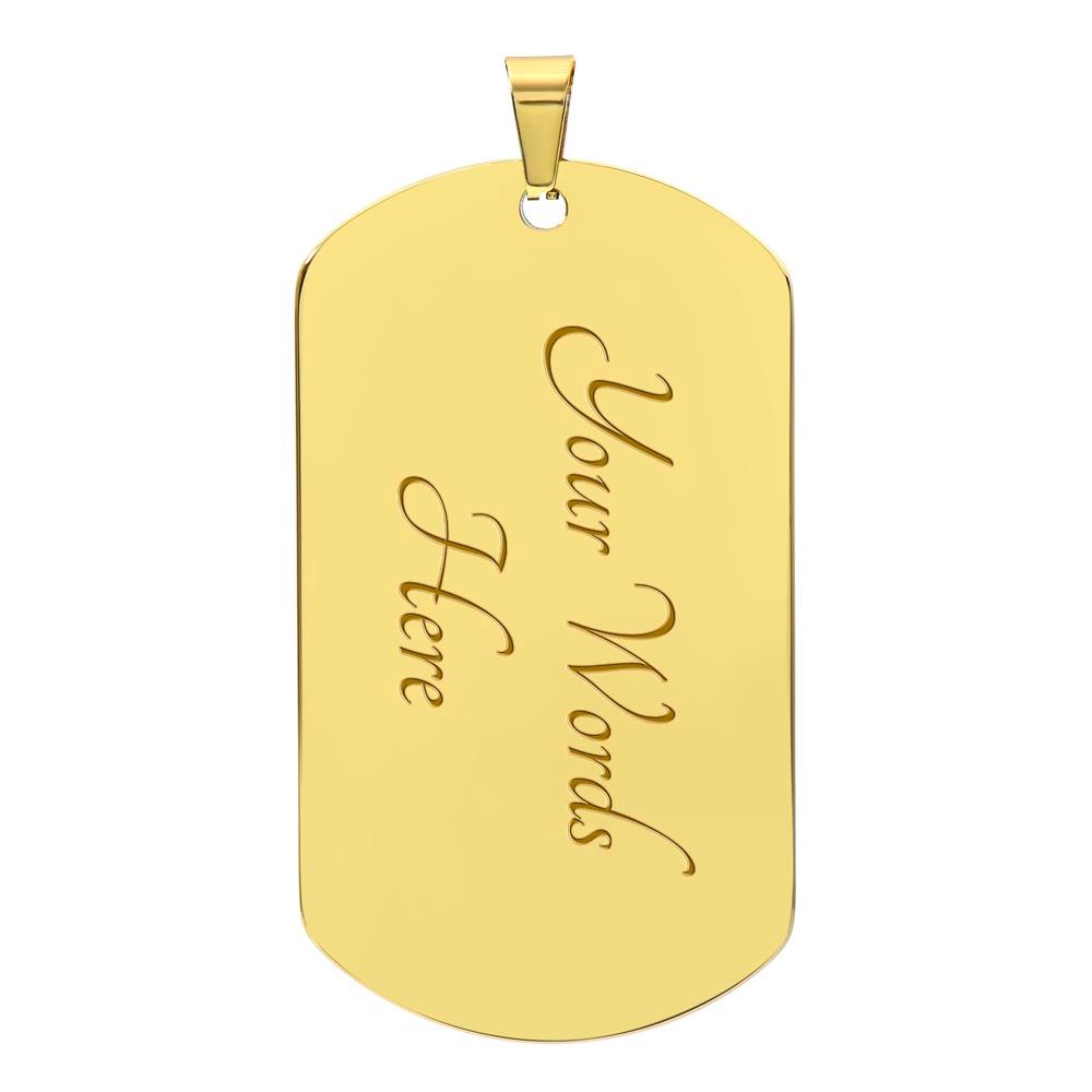 Proud Mom Of A Freakin' Awesome Soldier Dog Tag