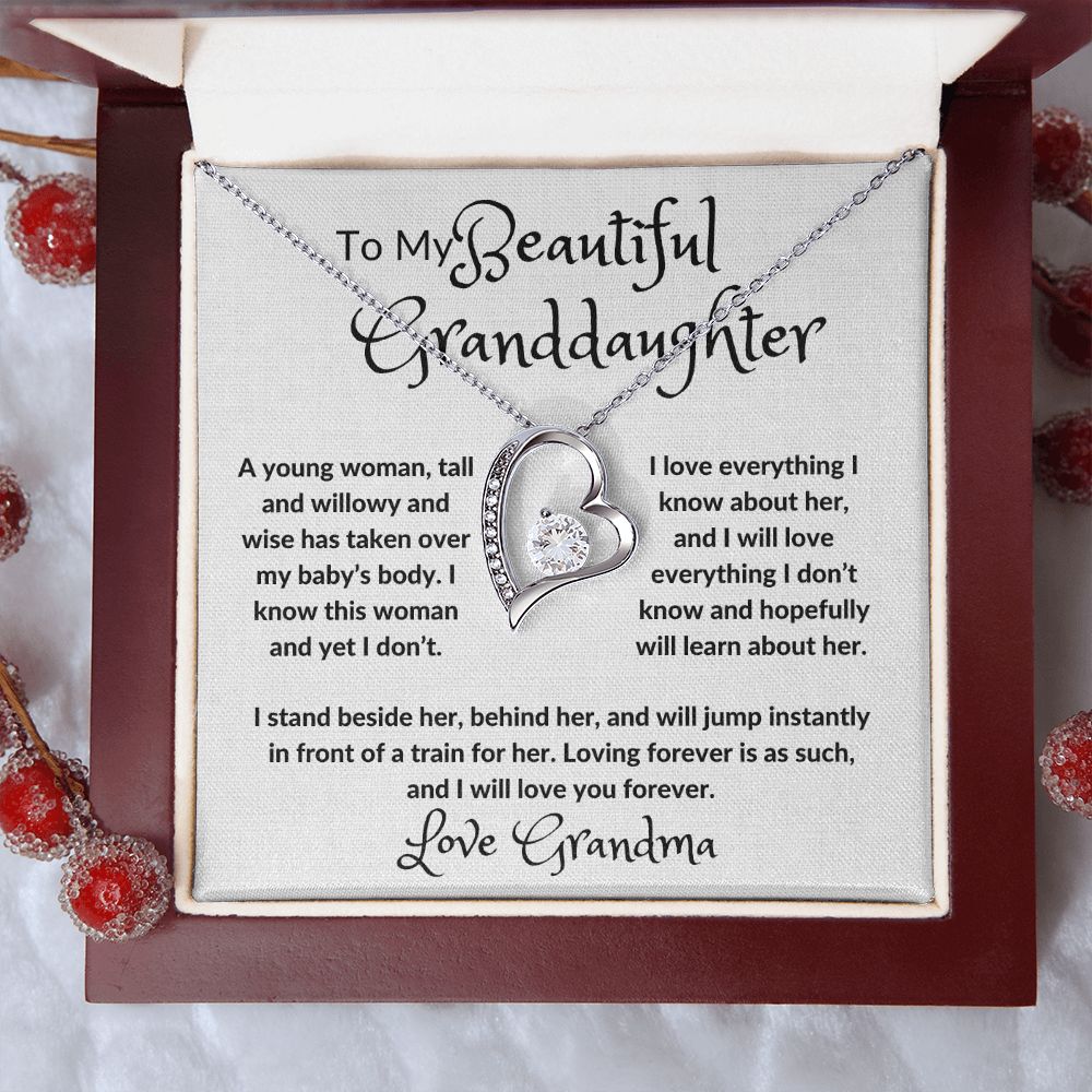 My Beautiful Granddaughter Forever Love Necklace