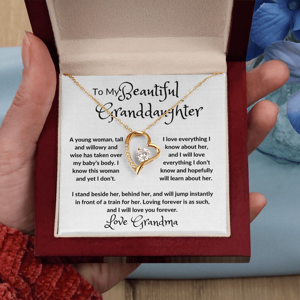 My Beautiful Granddaughter Forever Love Necklace