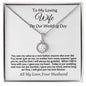 To My Loving Wife on Our Wedding Day Eternal Hope Necklace.