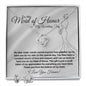 My Maid of Honor (Sister) Love Knot Earrings Necklace Collections