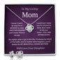 My Loving Mom Forever Love Necklace from Your Daughter