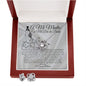 To My Mother on my Wedding Day Love Knot Necklace and Earring Set (Spanish)