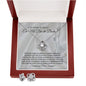 To My Maid of Honor (Dearest Friend) Love Knot Earrings Necklace Set (Spanish)
