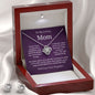 My Loving Mom Forever Love Necklace from Your Daughter