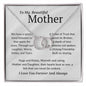 To My Beautiful Mother Perfect Pair Necklace