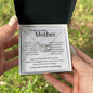 To My Beautiful Mother Perfect Pair Necklace