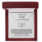 To My Loving Wife on Our Wedding Day Perfect Pair Necklace.
