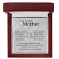 To My Beautiful Mother Perfect Pair Necklace
