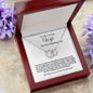 To My Loving Wife on Our Wedding Day Perfect Pair Necklace.