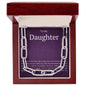 To My Daughter Forever Link Chain From Mom
