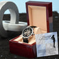 To My Husband On Our Wedding Day Men's Openwork Watch