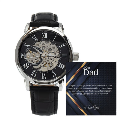Dear Dad Men's Openwork Watch
