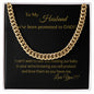 To My Husband You've Been Promoted To Dad Cuban Link Chain