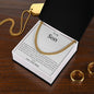 To My Son Cuban Link Chain
