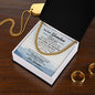 My Dear Grandson Cuban Link Chain Love Grandma