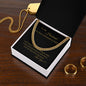To My Husband You've Been Promoted To Dad Cuban Link Chain