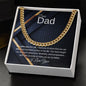 Dear Dad, Cuban Chain, Excellent As A Anniversary/Birthday/Christmas/Father’s Day/Valentines Day Gift Or Any Special Occasion.