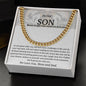 To Our Son Never Forget How Much We Love You Cuban Link Chain