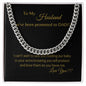 To My Husband You've Been Promoted To Dad Cuban Link Chain