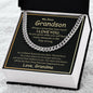 Dear Grandson Cuban Link Chain Love Grandma
