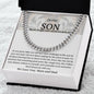 To Our Son Never Forget How Much We Love You Cuban Link Chain