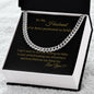 To My Husband You've Been Promoted To Dad Cuban Link Chain