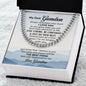 My Dear Grandson Cuban Link Chain Love Grandma