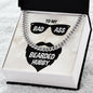 To My Bad Ass Bearded Hubby Cuban Link Chain